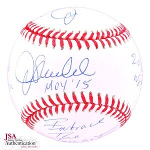 💥Joe Maddon💥 Cubs Signed Baseball inscribed 2016 World Series Autograph —JSA